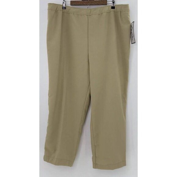 VTG NWT Bend Over Plus Size High Rise Beige Dress Pants Sz 24W Career - Picture 1 of 9